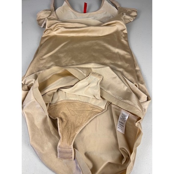 SPANX Simplicity Smoothing Open Bust Full Slip Camisole Shapewear Nude Size L - Picture 10 of 12